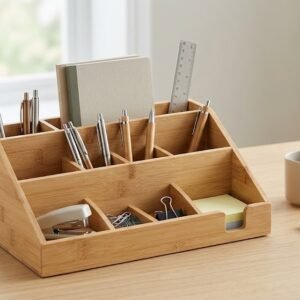 Bamboo Desk Organiser
